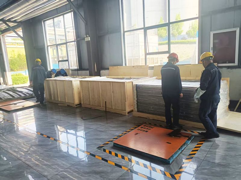 4000吨中水回用MBR膜组安装现场（一）